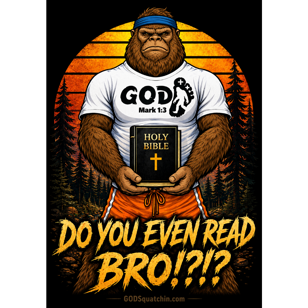 Do You Even Read Bro Christian T-Shirt | Brother Squatch | Romans 10:17