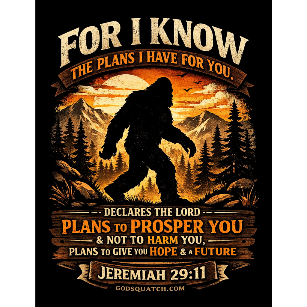Jeremiah 29:11 Bigfoot T-Shirt