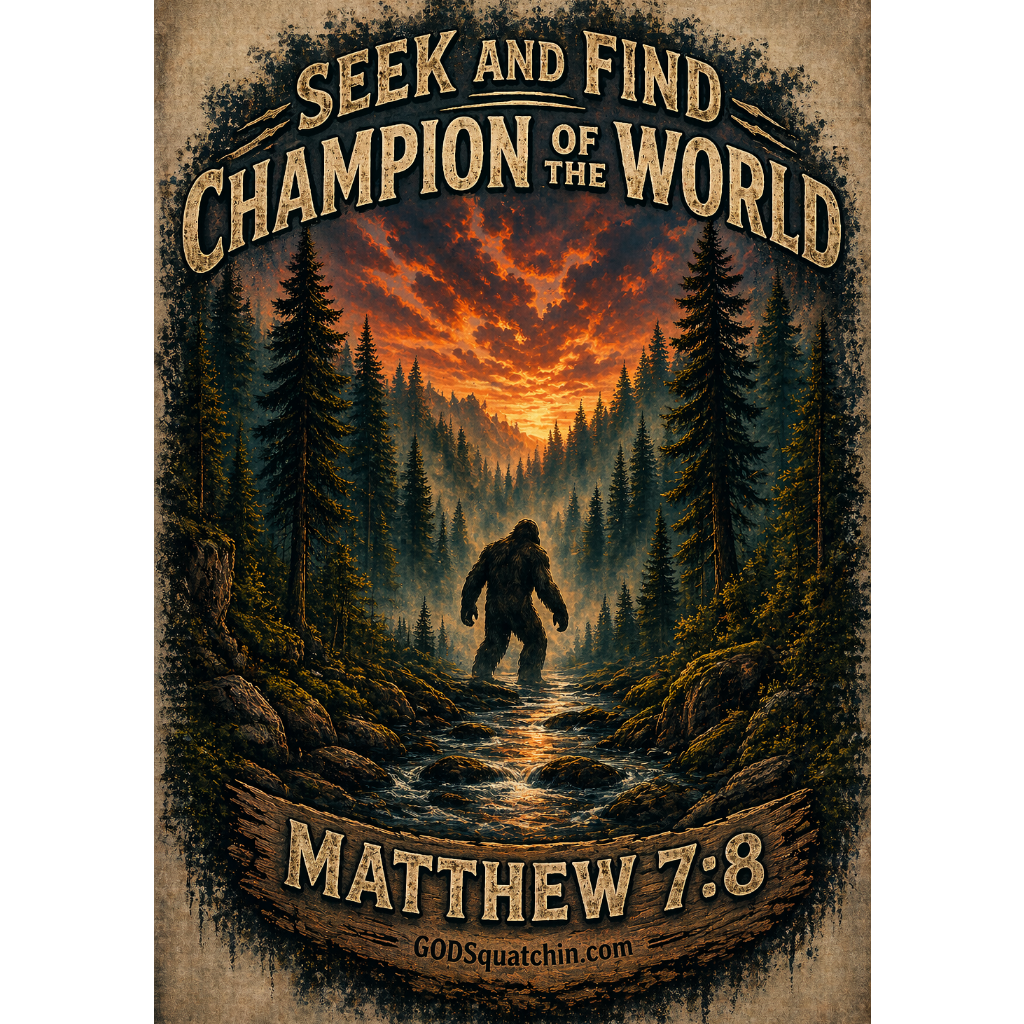 Seek and Find Champion of the World T-Shirt | Matthew 7:8